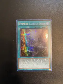 Yu-Gi-Oh! TCG Primite Lordly Lode Prismatic Secret Rare Card MP25-EN114 NM - Image 1