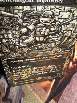 Michelangelo, Improviser (Borderless) (Gold-Stamped Signature) Teenage Mutant... - Image 5