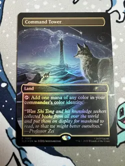 MTG Command Tower Avatar Airbender Secret Lair Rainbow Foil Rare 7063 Near Mint - Image 1