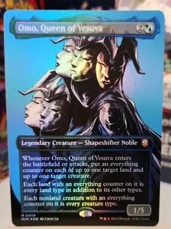 MTG: Omo, Queen of Vesuva (Borderless) Commander: Modern Horizons 3 Foil NM 0014 - Image 1