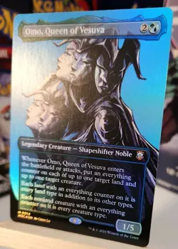 MTG: Omo, Queen of Vesuva (Borderless) Commander: Modern Horizons 3 Foil NM 0014 - Image 3