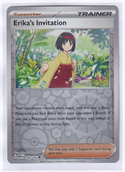 Erika's Invitation 160/165 - Pokemon Scarlet & Violet 151 - Reverse Holo - Image 1