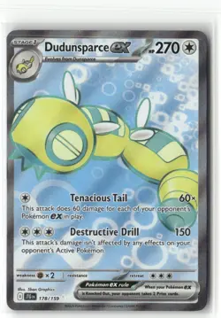 Pokemon Dudunsparce ex Ultra Rare SV09: Journey Together 178/159 - Image 1