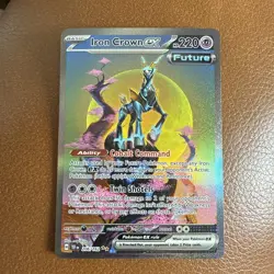 Pokemon TCG Iron Crown Ex Temporal Forces 206/162 Rare Special Illustration - Image 1