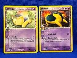 Pokemon Tcg Cyndaquil 45/101 & Quilava 36/101 Dragon Frontiers Non Holo - Image 1