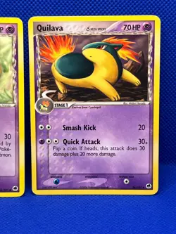 Pokemon Tcg Cyndaquil 45/101 & Quilava 36/101 Dragon Frontiers Non Holo - Image 3