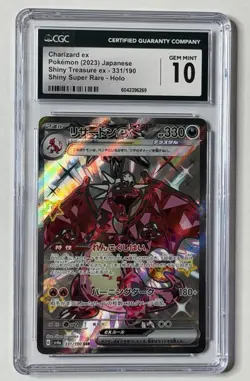 Pokemon Charizard ex Shiny Secret Rare 331/190 Sv4a Holo Japanese CGC 10 - Image 1