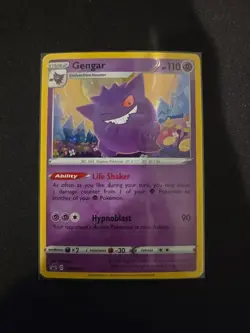 Pokemon TCG Gengar Swsh052 Black Star Promo Stage 2 - Image 1