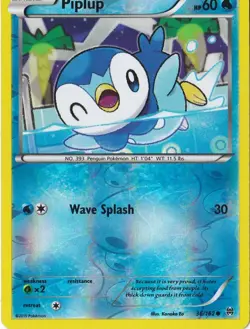 PIPLUP 36/162 REVERSE HOLO POKEMON XY BREAKTHROUGH - Image 1