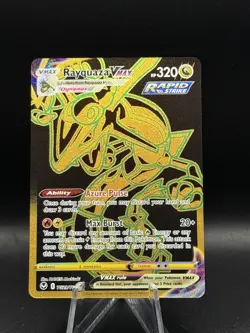 Pokemon TCG Silver Tempest Rayquaza VMAX TG29/TG30 Secret Rare Full Art Gold - Image 1