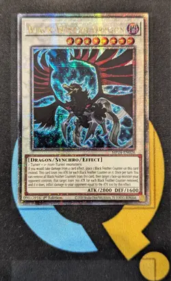 MP24-EN028 Black-Winged Dragon Quarter Century Secret Rare 1st YuGiOh - Image 1