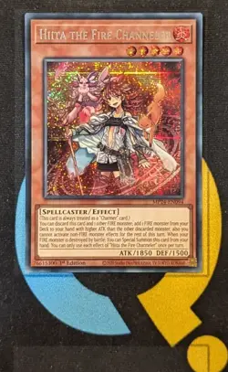 MP24-EN094 Hiita the Fire Channeler Prismatic Secret Rare 1st YuGiOh - Image 1