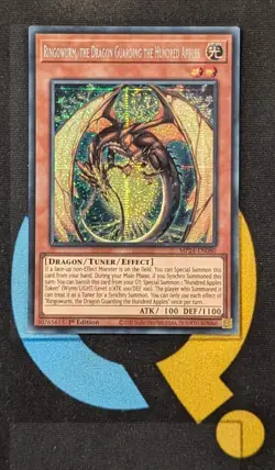 MP24-EN080 Ringowurm, the Dragon Guarding the Hundred Apples Secret Rare YuGiOh - Image 1