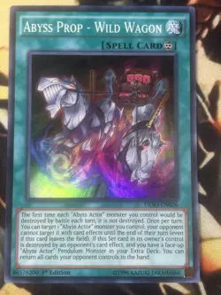 Yugioh: Abyss Prop - Wild Wagon - DESO-EN026 - Super Rare - 1st Edition - LP - Image 1