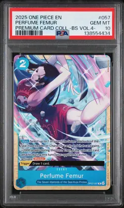 2025 ONE PIECE PREM CARD COLL BEST SELECTION VOL.4 #057 PERFUME FEMUR PSA 10 - Image 1
