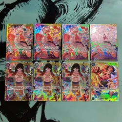 One Piece Luffy Secret Trading Cards 8 Card Set Authentic Rare Lot Now - Image 1