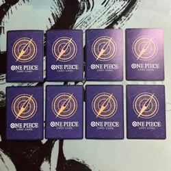 One Piece Luffy Secret Trading Cards 8 Card Set Authentic Rare Lot Now - Image 2