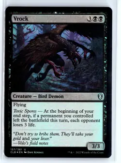 FOIL Vrock Baldur's Gate Uncommon – MTG Magic the Gathering Card - Image 1
