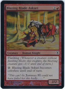 FOIL Blazing Blade Askari Time Spiral Common – MTG Magic the Gathering Card - Image 1