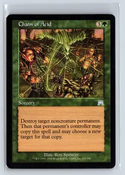 (2x) CHAIN OF ACID - Onslaught – MTG Magic the Gathering Card - Uncommon - Image 1