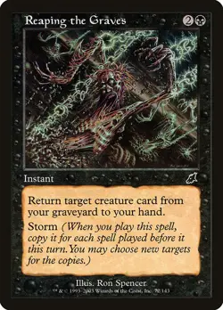 (4x) REAPING THE GRAVES - Scourge – MTG Magic the Gathering Card - Common - Image 1