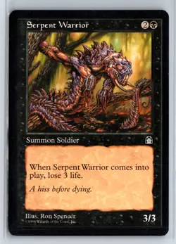 (2X) Serpent Warrior Stronghold Common – MTG Magic the Gathering Card - Image 1