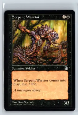 (2X) Serpent Warrior Stronghold Common – MTG Magic the Gathering Card - Image 3