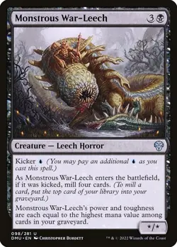 (4x FOIL) MONSTROUS WAR-LEECH - Dominaria United – MTG Magic the Gathering Card - Image 1