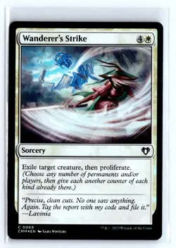 FOIL Wanderer's Strike Commander Masters – MTG Magic the Gathering Card - Image 1