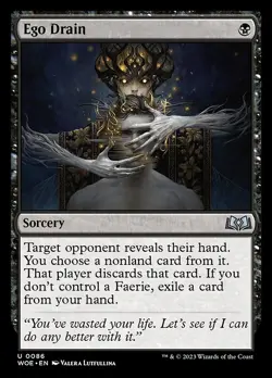 (1x FOIL) EGO DRAIN - Wilds of Eldraine – MTG Magic the Gathering Card - Image 1