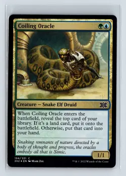 Foil COILING ORACLE – MTG Magic the Gathering Card – Double Masters 2022 - Image 1