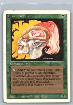 Llanowar Elves Revised Common – MTG Magic the Gathering Card - Image 1