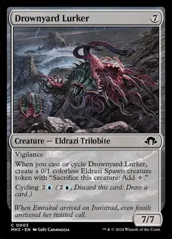(2x FOIL) DROWNYARD LURKER - Modern Horizons 3 – MTG Magic the Gathering Card - Image 1