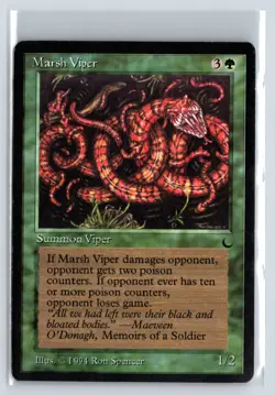 (2X) Marsh Viper The Dark Common – MTG Magic the Gathering Card - Image 1