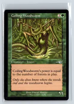 (2X) Coiling Woodworm Nemesis Uncommon – MTG Magic the Gathering Card - Image 1