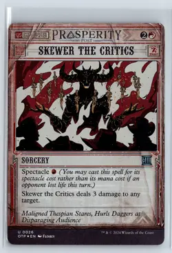 (2x) FOIL Skewer the Critics Breaking News Uncommon MTG Magic the Gathering Card - Image 1