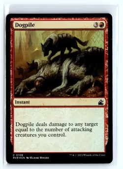 FOIL Dogpile Ravnica Remastered Common – MTG Magic the Gathering Card - Image 1