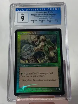 Foil CGC 9 - SCAVENGER FOLK - 7th Graded MTG Magic the Gathering Card - Image 1