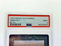 PSA 9 BETA SINKHOLE Graded Mint Magic the Gathering MTG Card Rare Vintage Pop 68 - Image 2