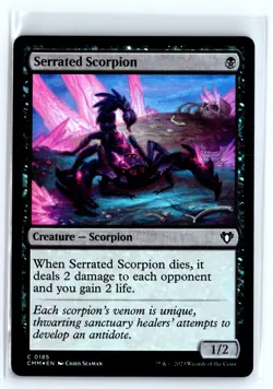 FOIL Serrated Scorpion Commander Masters – MTG Magic the Gathering Card - Image 1