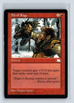 (2x) FIT OF RAGE – MTG Magic the Gathering Card – Weatherlight – Common - Image 1