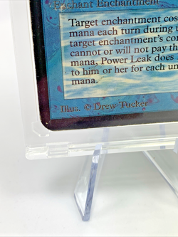 VINTAGE ALPHA – Power Leak – MTG Magic the Gathering 1993 Card in Holder - Image 3