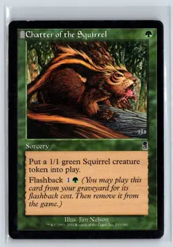 (2x) CHATTER OF THE SQUIRREL - Odyssey – MTG Magic the Gathering Card - Common - Image 1