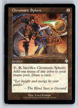 (5X) Chromatic Sphere Invasion Uncommon – MTG Magic the Gathering Card - Image 1