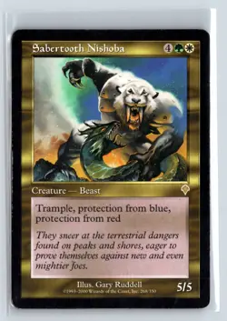 (5X) Sabertooth Nishoba Invasion Rare – MTG Magic the Gathering Card - Image 3