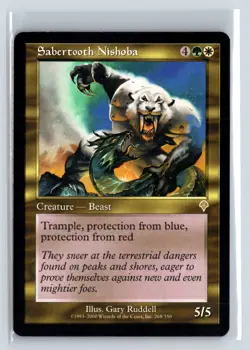 (5X) Sabertooth Nishoba Invasion Rare – MTG Magic the Gathering Card - Image 5