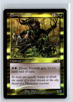 FOIL Ebony Treefolk Apocalypse Uncommon – MTG Magic the Gathering Card - Image 1