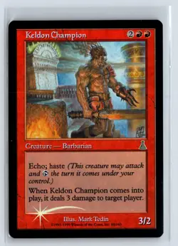 FOIL Keldon Champion Urza's Destiny Uncommon – MTG Magic the Gathering Card - Image 1