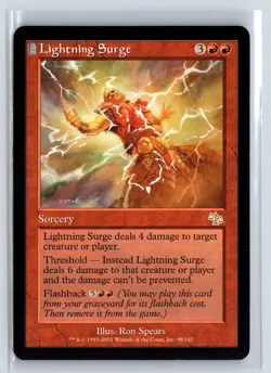 (2x) LIGHTNING SURGE - Judgment – MTG Magic the Gathering Card - Rare - Image 1