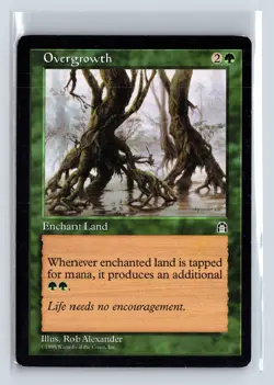 (2x) OVERGROWTH – MTG Magic the Gathering Card – Stronghold – Common - Image 1